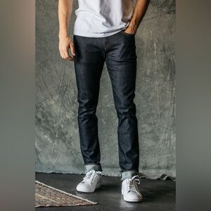 Hiroshi Kato Scissors Slim Tapered 10.5 Indigo Raw 32 Unhemmed